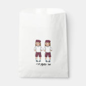 Custom Niedlich Twin Upsherin Favor Bag Geschenktütchen (Vorderseite)