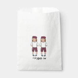 Custom Niedlich Twin Upsherin Favor Bag Geschenktütchen