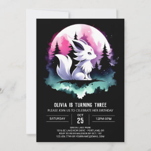 Custom Niedlich Wolf Geburtstag Einladung