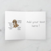 CUSTOM Niedliche Anatomie eines Cockapoo-Hundebesi Karte (Innenseite)