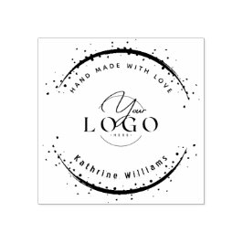 CUSTOM | NIEDLICHER HERZELEGANT DANKEN SIE RUBBER  GUMMISTEMPEL