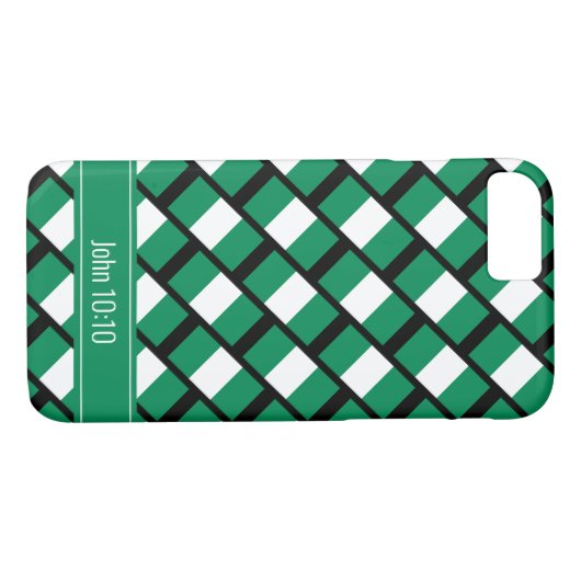 Custom NIGERIA FLAG Case-Mate iPhone Hülle (Rückseite (Horizontal))