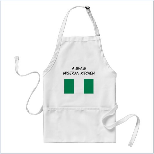Custom Nigerian Flag White and Green Schürze