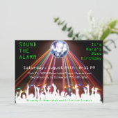 Custom Nightclub Geburtstagsparty - Einladungen (Stehend Vorderseite)