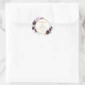 Custom Nikkah Shaadi Islamic Wedding Floral Runder Aufkleber (Tasche)