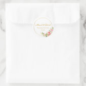 Custom Nikkah Shaadi Islamic Wedding Floral Runder Aufkleber (Tasche)