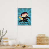 Custom Ninja Girl Poster (Küche)