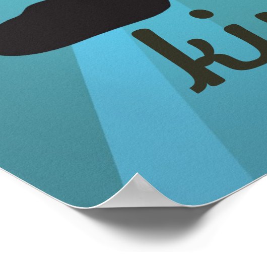 Custom Ninja Girl Poster (Ecke)