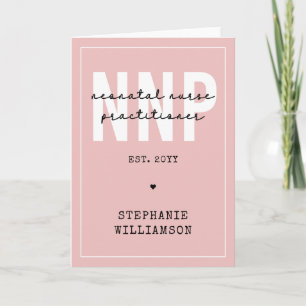 Custom NNP Neonatal Nurse Practitioner Karte