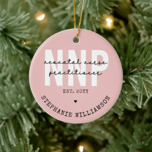 Custom NNP Neonatal Nurse Practitioner Keramik Ornament