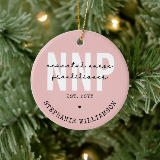 Custom NNP Neonatal Nurse Practitioner Keramik Ornament (Baum)