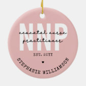 Custom NNP Neonatal Nurse Practitioner Keramik Ornament (Hinten)