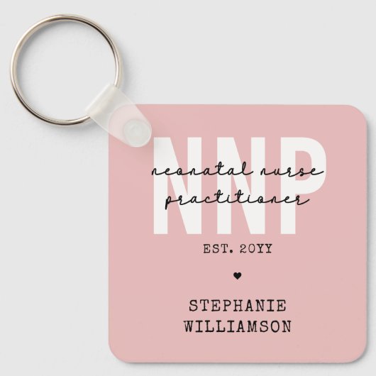 Custom NNP Neonatal Nurse Practitioner Schlüsselanhänger (Vorderseite)
