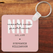 Custom NNP Neonatal Nurse Practitioner Schlüsselanhänger (Rückseite)