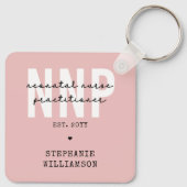 Custom NNP Neonatal Nurse Practitioner Schlüsselanhänger (Rückseite)