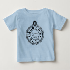 Custom No.1 Worlds Best . . (Ihr Text) Typografie Baby T-shirt