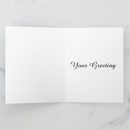 Custom No.1 Worlds Best . . (Ihr Text) Typografie Karte (Innenseite)