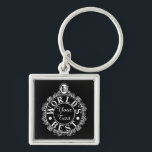 Custom No.1 Worlds Best . . (Your Text) Typography Schlüsselanhänger<br><div class="desc">Smart, crisp, white print ‘No.1 Worlds Best . . .’ motif to customise with your own text (and background colour if desired) for a valued person in your life and make them feel special or perhaps to make them laugh! Classic illustration incorporating a hand-drawn design and lettering. Unique digital art...</div>