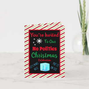 Custom No Policies Weihnachts-Party Einladung