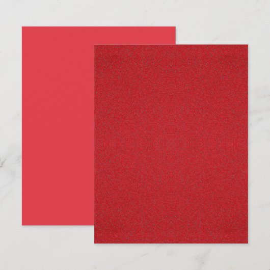 Custom Noise Textured Tomato Red Einladungen (Vorne/Hinten)
