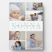 Custom "Nonna" Großkinder 6 FotoCollage Fotoplatte (Vorderseite)