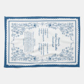 Custom Nonna’s Recipe Keepsake Tea Towel Geschirrtuch (Horizontal)