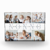 Custom Nonno Grandchildren Fotoblock (Vorderseite)