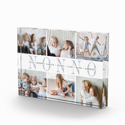 Custom Nonno Grandchildren Fotoblock (Rechts)