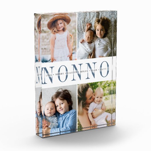 Custom Nonno Grandchildren Fotoblock (Links)