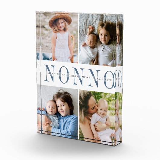 Custom Nonno Grandchildren Fotoblock (Rechts)
