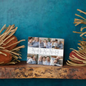 Custom Nonno Grandchildren FotoCollage Fotoplatte (Seite)