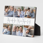 Custom Nonno Grandchildren FotoCollage Fotoplatte (Seite)