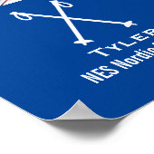 Custom Nordic Cross Country Ski Foto Collage Poster (Ecke)