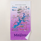 Custom nordöstlich Oklahoma Attraktionen Badetuch (Vorderseite)