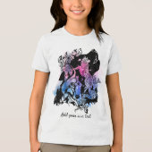 Custom North American Coyote Art | Rosa Lila Tri-Blend Shirt (Vorderseite)