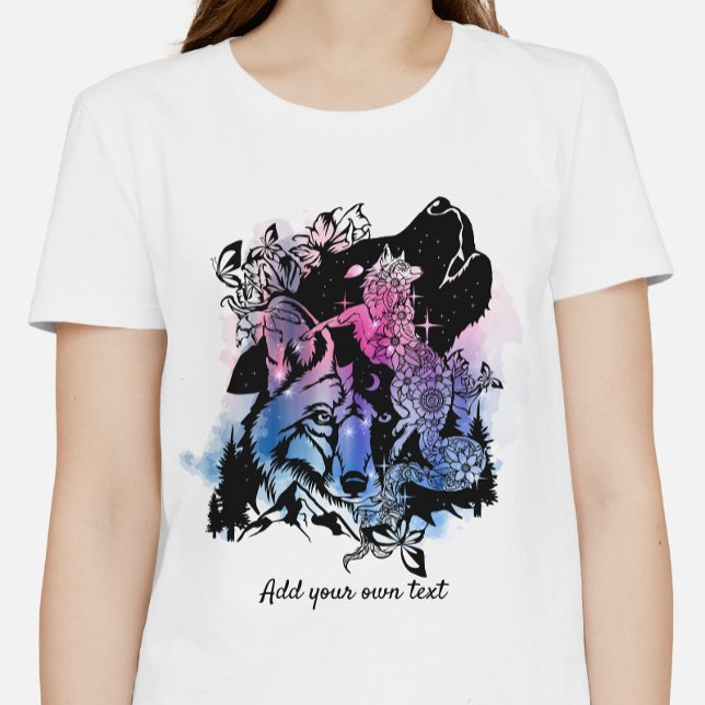 Custom North American Coyote Art | Rosa Lila Tri-Blend Shirt (Von Creator hochgeladen)
