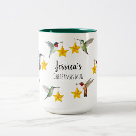 Custom North American Hummingbirds Christmas Zweifarbige Tasse