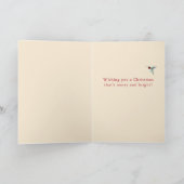 Custom North American Hummingbirds Feiertagskarte (Innenseite)