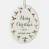 Custom North American Hummingbirds Keramik Ornames Keramik Ornament (Rechts)