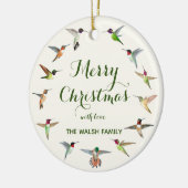 Custom North American Hummingbirds Keramik Ornames Ornament (Links)