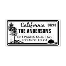 Custom North California License Plate Address