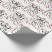 Custom North Pole Christmas Express Geschenkpapier (Ecke)