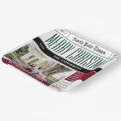 Custom North Pole Newspaper Weihnachtsfest-Foto Pappteller (Gewinkelt)