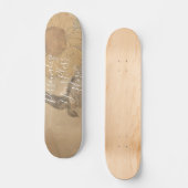 CUSTOM Nostalgic Sunflower & Bird Art Print Skateboard (Vorderseite)