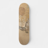 CUSTOM Nostalgic Sunflower & Bird Art Print Skateboard (Vorne)