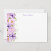 Custom Note Card Floral Bouquet Mitteilungskarte (Vorderseite)