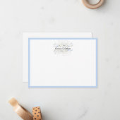 Custom Note Card Floral Bouquet Mitteilungskarte (Vorderseite/Rückseite Beispiel)