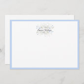 Custom Note Card Floral Bouquet Mitteilungskarte (Vorne/Hinten)