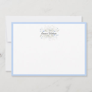 Custom Note Card Floral Bouquet Mitteilungskarte