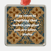 Custom Nowruz iranisches Neujahrsgeschenk Khatam A Ornament Aus Metall (Vorne)